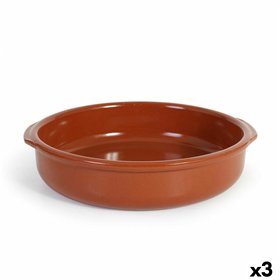 Saucepan Azofra Baked clay 33 x 31,5 x 7,5 cm (3 Units)