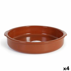 Saucepan Azofra Baked clay 38,5 x 36 x 7,5 cm (4 Units)