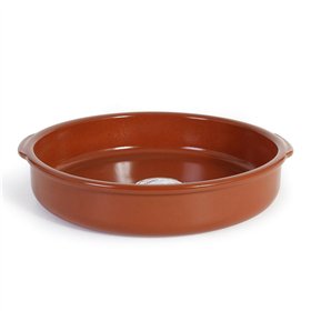 Saucepan Azofra Baked clay 38,5 x 36 x 7,5 cm (4 Units)
