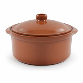 Saucepan Azofra Brown Baked clay (6 Units)