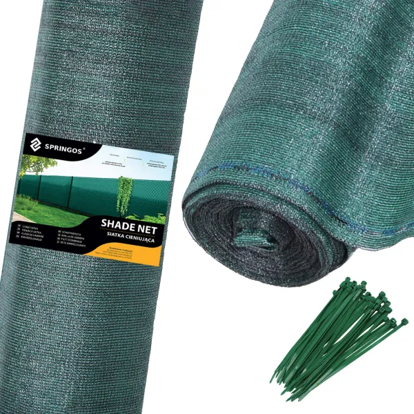 Varjostinverkko Springos SN0018 140g/m2 1,5x25m vihreä