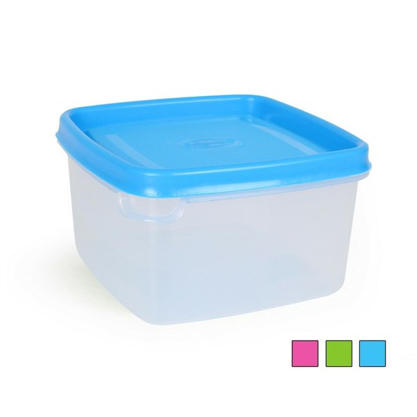 Square Lunch Box with Lid 500 ml Squared 12 x 12 x 7 cm (12 Units)