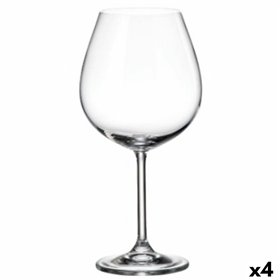 Wine glass set Bohemia Crystal Clara 650 ml 6 Pieces (6 Units) (4 Units)