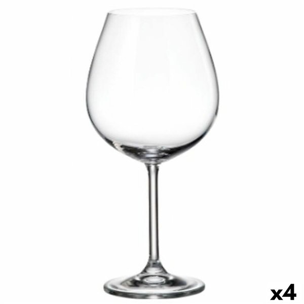 Wine glass set Bohemia Crystal Clara 650 ml 6 Pieces (6 Units) (4 Units)