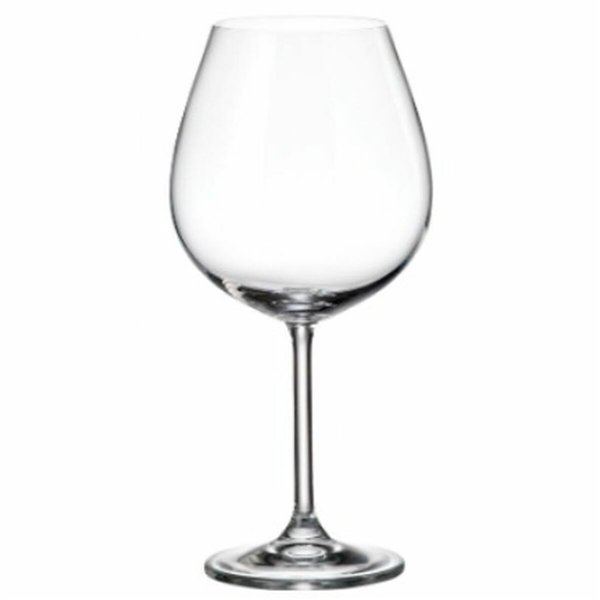 Wine glass set Bohemia Crystal Clara 650 ml 6 Pieces (6 Units) (4 Units)