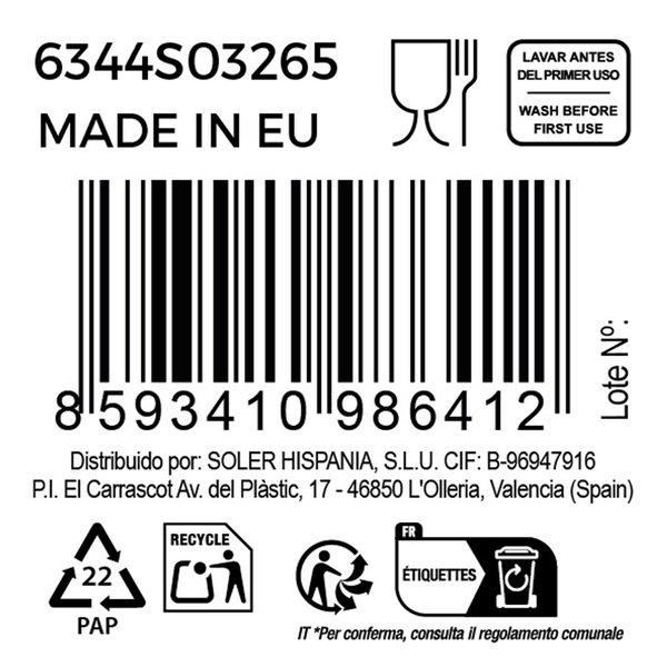 Wine glass set Bohemia Crystal Clara 650 ml 6 Pieces (6 Units) (4 Units)