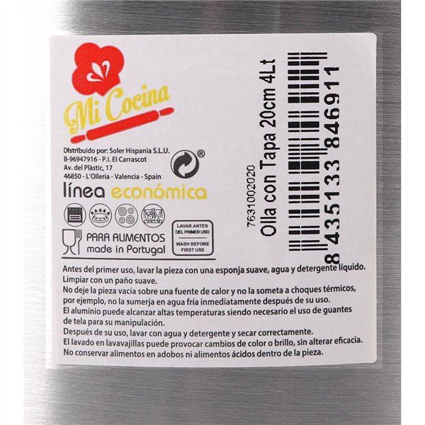 Casserole with Lid Multicolour 8 Units