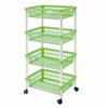 Vegetable trolley Tontarelli Mito 4 Green 40 x 29 x 18 cm (12 Units)