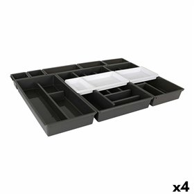 Cutlery Organiser Tontarelli Bella Black 10 Pieces 70 x 49,2 x 6,7 cm (4 Units)