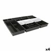 Cutlery Organiser Tontarelli Bella Black 10 Pieces 70 x 49,2 x 6,7 cm (4 Units)