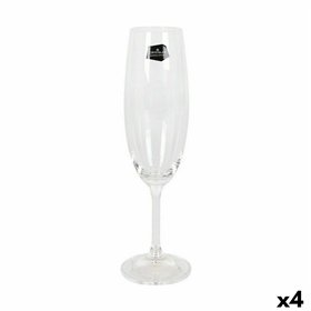 Champagne glass Crystalex Lara 220 ml Multicolour 6 Pieces 4 Units