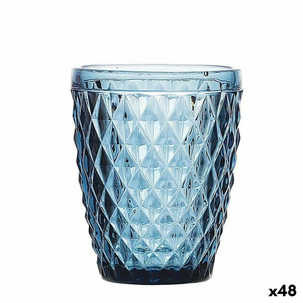 Glass La Mediterránea Sidari 270 ml Blue (48 Units)