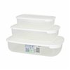 Set of 3 lunch boxes Tontarelli Family White Rectangular 29,6 x 19,8 x 7,7 cm (20 Units)