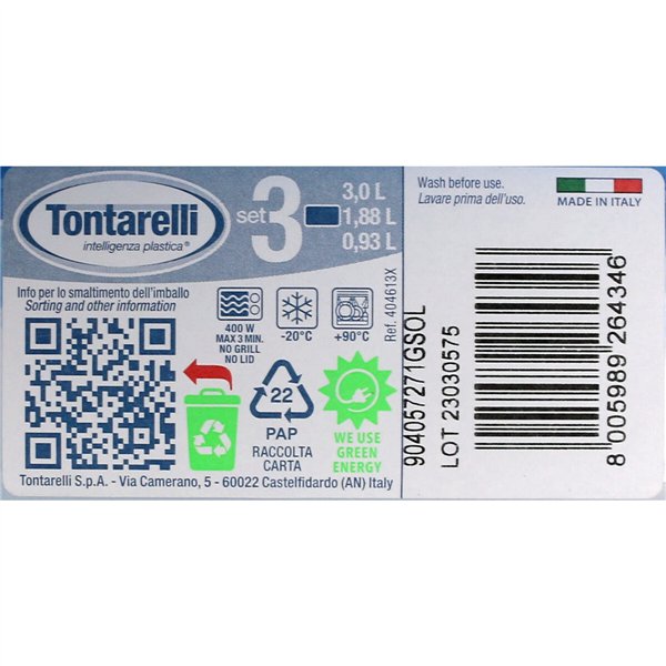 Lunch box Tontarelli Family Blue Rectangular 29,6 x 19,8 x 7,7 cm (20 Units)