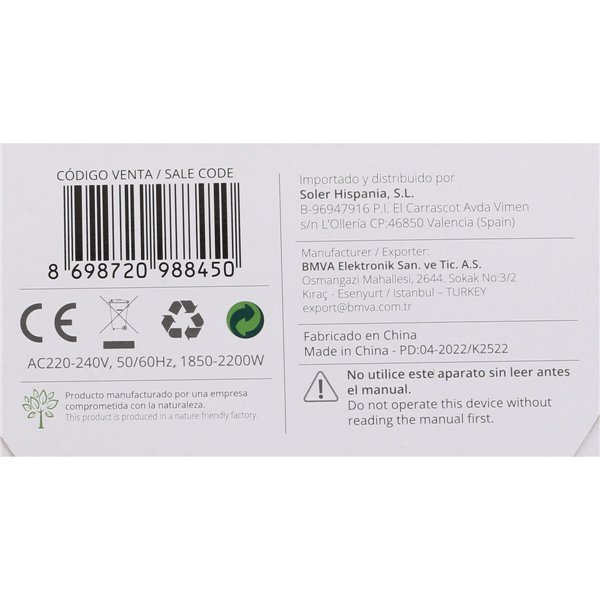 Kettle Kiwi 953KK3307 2200 W 1,5 L