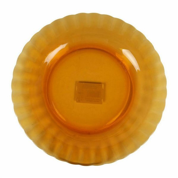 Flat Plate Duralex Picardie Crystal Amber Ø 23 cm (48 Units)