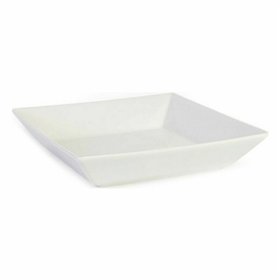 Salad Bowl La Mediterránea Elite White Ceramic 21 x 21 x 4,5 cm (6 Units) (21 x 21 x 4,5 cm)