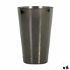 Mixing container Inde Stainless steel Black Cocktail 50 cl (6 Units)