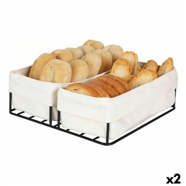 Breadbasket Viejo Valle 2 Baskets 100% cotton 24 x 23 x 7 cm (2 Units)