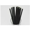 Straws Algon Cardboard Black 20 Pieces 24 Units