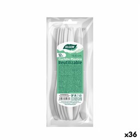 Knife Set Algon Reusable White 36 Units 19,6 cm