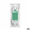 Knife Set Algon Reusable White 36 Units 19,6 cm