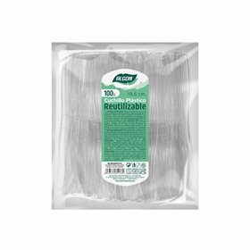 Knife Set Algon Reusable White 10 Units 19,6 cm