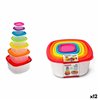 Set of lunch boxes Privilege Multicolour 3 L 7 Pieces 12 Units