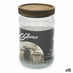 Jar Anna Glass 950 ml 10 x 16 cm (12 Units)