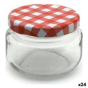 Jar Mediterraneo Glass 7 x 7 x 5,5 cm (24 Units)