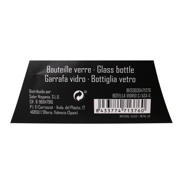 Glass Bottle Anna 1 L Glass (12 Units)