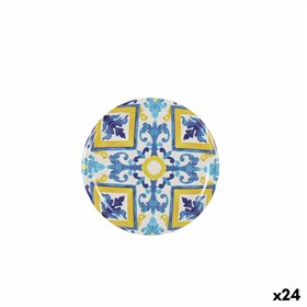 Set of lids Sarkap Mosaic 6 Pieces 6,6 x 0,8 cm (24 Units)
