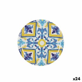 Set of lids Sarkap Mosaic 6 Pieces 8,5 x 0,8 cm (24 Units)