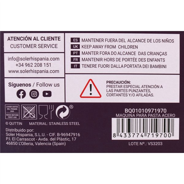 Pasta Maker Quttin