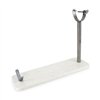 Ham stand Quttin Marble Steel 48,5 x 16 x 1,8 cm (3 Units)