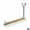 Wooden Ham Stand Quttin Steel 48,5 x 16 x 1,8 cm (3 Units)