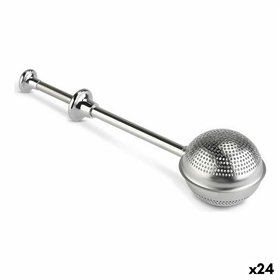 Filter for Infusions Quttin Stainless steel Silver Button (24 Units) (18,5 x 5 cm)