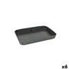 Springform Pan Quttin Rectangular 27,3 x 20 x 3 cm (6 Units)