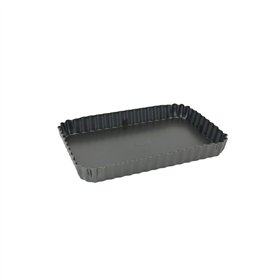 Springform Pan Quttin Rectangular 27,3 x 20 x 3 cm (6 Units)