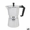 Italian Coffee Pot Quttin Aluminium 12 Cups (6 Units)