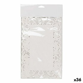 Cake stand Wooow White Paper 19 x 30 cm 24 Pieces (36 Units)