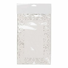 Cake stand Wooow White Paper 19 x 30 cm 24 Pieces (36 Units)