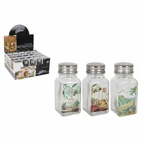 Salt cellar Anna Glass 4 x 4 x 10 cm (25 Units)