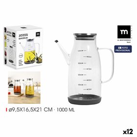 Cruet La Mediterránea Silicone Stainless steel 1 L (12 Units)