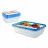 Set of 10 lunch boxes Privilege 49786 500 ml Rectangular 17,5 x 12 x 4 cm (24 Units)