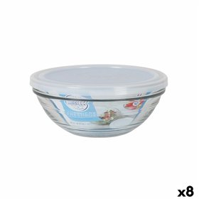 Round Lunch Box with Lid Duralex FreshBox 970 ml ø 17 x 7 cm (8 Units)