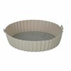 Folding Silicone Basket for Air Fryer Quttin Circular 20 x 20 x 4,5 cm (24 Units)