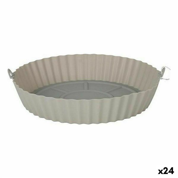 Air Fryer Basket Quttin AIR FRYER Silicone 22 x 22 x 5 cm (24 Units)