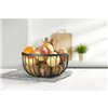 Fruit Bowl Confortime Rustic Black 25 x 25 x 13 cm 390 cm (12 Units)