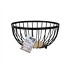 Fruit Bowl Confortime Rustic Black 25 x 25 x 13 cm 390 cm (12 Units)
